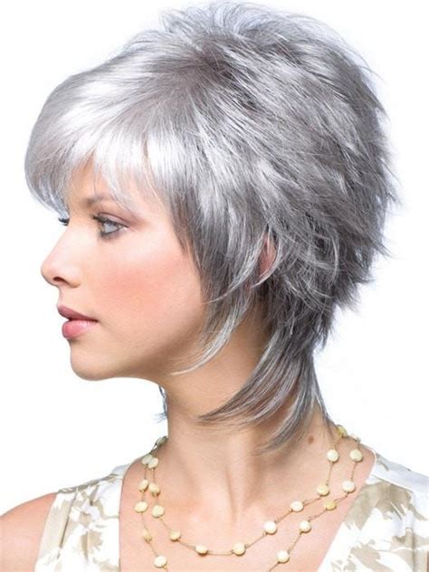 Grey short hair styles are many, and surely most of them are extremely trendy these days. Millie Wig by Noriko | The Perfect Short Shag - Wigs.com