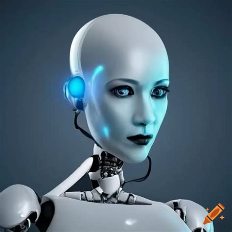 Futuristic Ai Robot Typing On A Computer On Craiyon