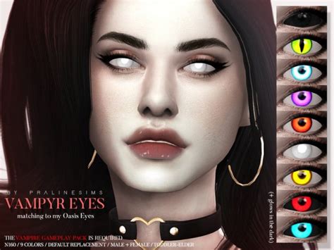 The Sims Resource Vampyr Eyes N160 By Pralinesims Sims 4 Downloads