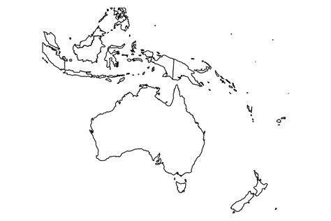 Mapa De Oceanía Para Imprimir Descargar Gratis