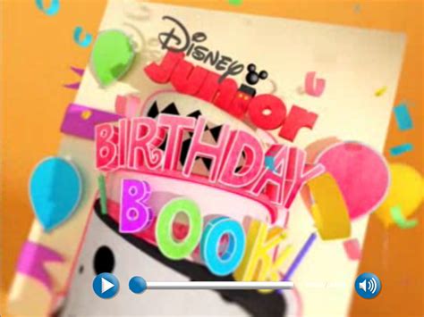 Disney Junior Birthday Book Template