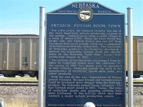 Antioch Potash Marker Hwy 2 In Antioch Nebraska Flickr