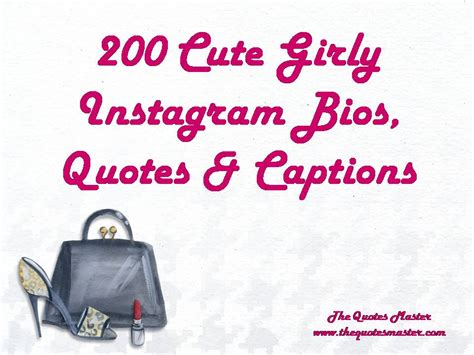 A nice bio, with cool design and great content makes all the difference. 200 Cute Girly Instagram Bios, Quotes & Captions