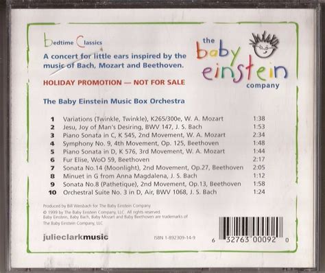 Cd The Baby Einstein Company - Bedtime Classics - Cd 822 - R$ 36,00 em
