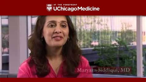 Maryam Siddiqui Md University Of Chicago Medicine Youtube