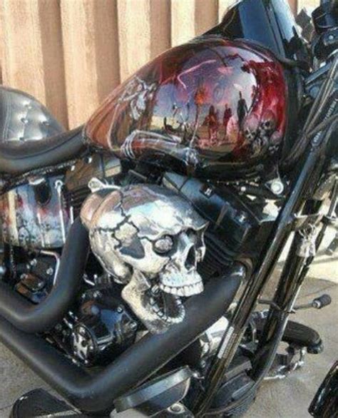 Custom Skulls Harley Bikes Chopper Motorcycle Motorcycle Design