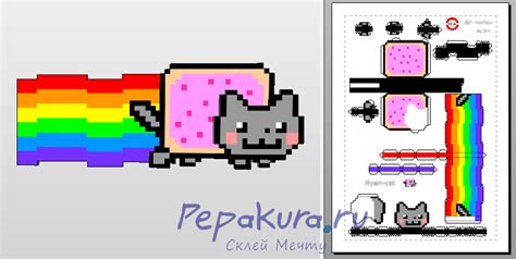 Minecraft Papercraft Nyan Cat
