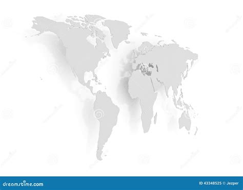 Sideways Map Of The World