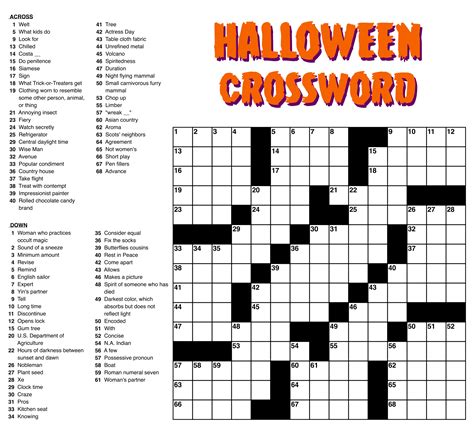 Crossword Puzzles Printable Easy