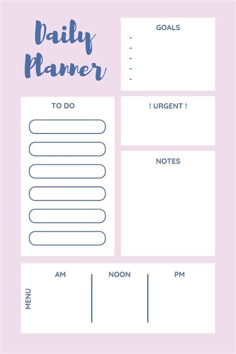 Daily Planner Etsy