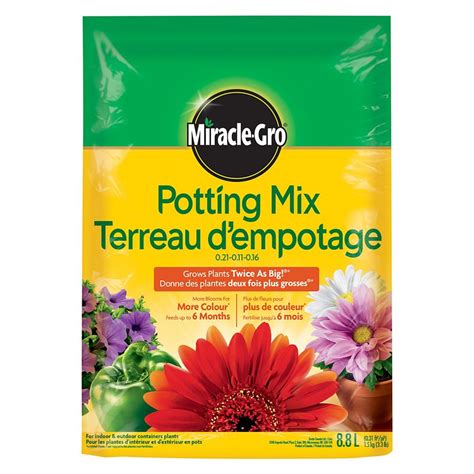 Did you know having worms in your garden is a good indicator of healthy soil? Miracle-Gro Potting Mix 0.21-0.11-0.16 - 8.8L | The Home ...