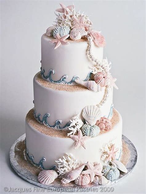 20 Elegant Beach Wedding Cakes Southbound Bride Image Jacques Fine