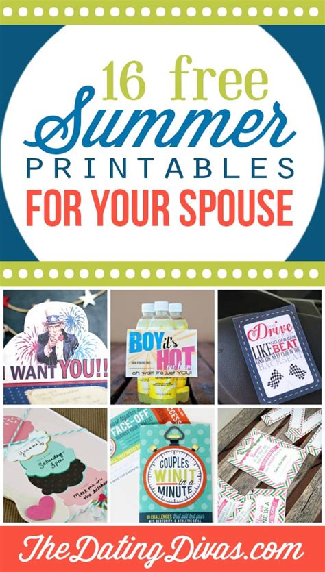 Free Summer Printables And Activities From The Dating Divas