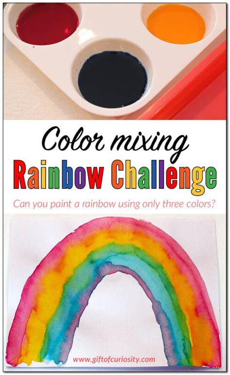 Color Mixing Rainbow Challenge Putting Color Theory Into Practice