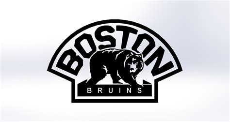 Boston Bruins Bear Logo Laser Etch Stainless Steel 3d Cad Model