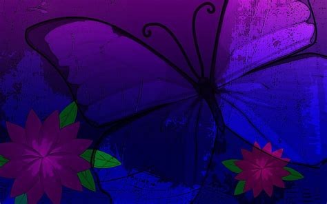 Purple Butterfly Blue And Purple Butterflies Hd Wallpaper Pxfuel