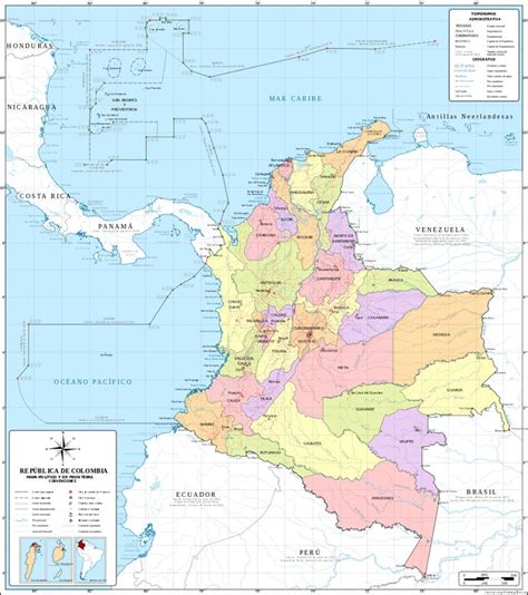 Geografía De Colombia Mapa De Colombia Mapas Colombia