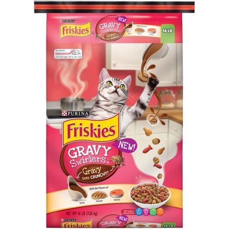 Friskies seafood sensations dry cat food formula is suitable for cats in all life stages. Purina Friskies Gravy Swirlers Adult Dry Cat Food, 16 lb ...