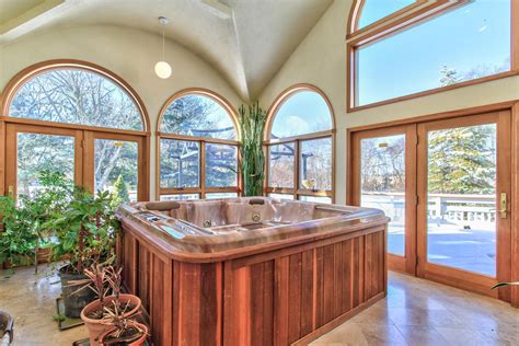 The best diy hot tubs come in a wide range of shapes and finishes with wood being the undoubted leader among the pack. A room for the hot tub. Holmdel, NJ. Luxury. | Hot tub ...