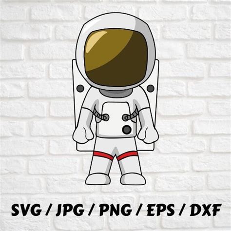 Astronaut Design Svg Eps Dxf  Png Ai Etsy