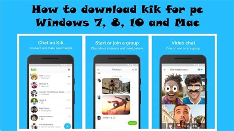 Download Kik Messenger For Pc Windows 7 8 10 And Mac Youtube