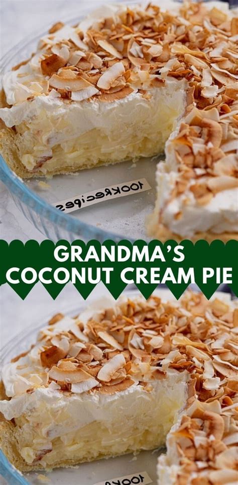 easy grandma s coconut cream pie recipe banana cream pie recipe coconut cream pie recipes