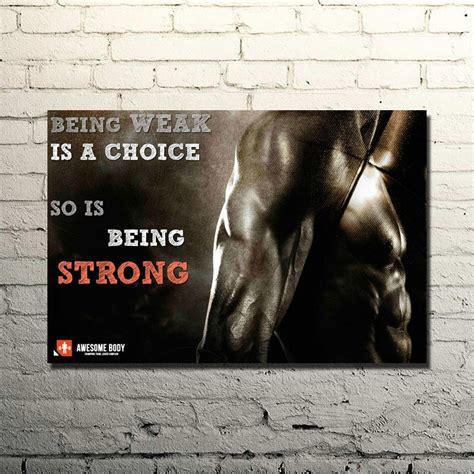 Bodybuilding Motivational Quote Art Silk Poster Print 13x20 32x48