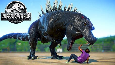 Godzilla Vs Trex Vs Spinosaurus Jurassic World Evolution Dinosaurs