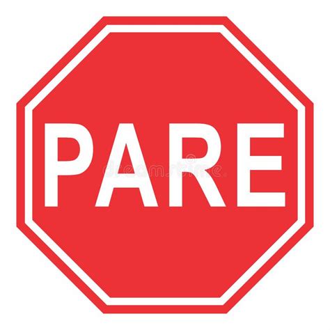 Pare Sign Stock Illustration Illustration Of White Text 26308692