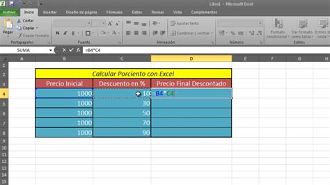 Como Calcular Porcentaje Con Excel Calcular Por Ciento En Excel Muy