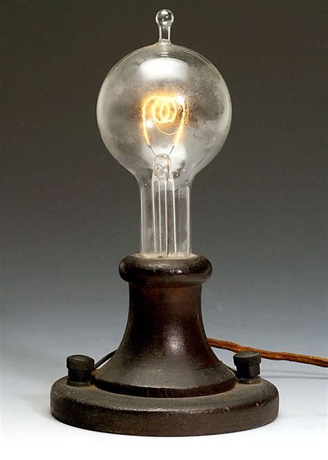 468 Gluehbirne Thomas A Edison 1903 Light Bulb