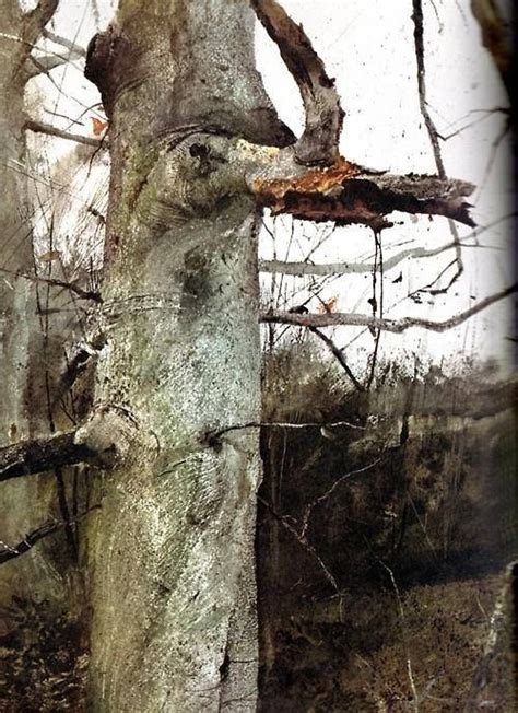 Andrew Wyeth 1917 — 2009 Usa Watercolor Forest Tree Leaf