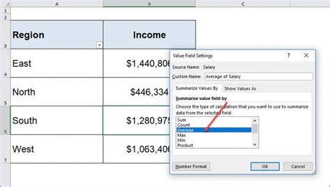 How To Change The Pivot Table Value Type Excelnotes
