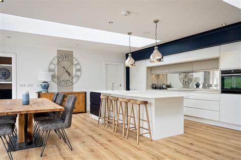 Stairs designed with recessed lighting to handrail. Shirley Bredin Interior design | Interior architect ...