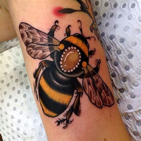 Beautiful Realistic Bumblebee Tattoo On Arm Tattoos Book 65000