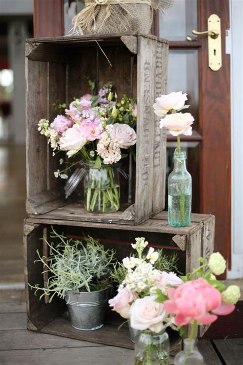 Wooden crates make great organization tools, especially if the sides are completely encased in wood. Say "I Do" to These Fab 51 Rustic Wedding Decorations