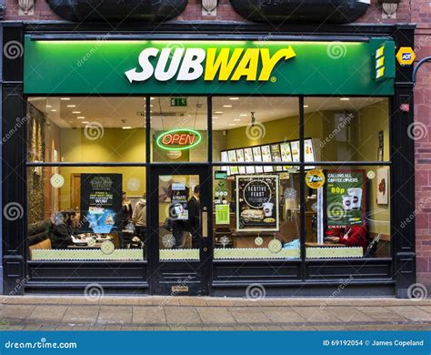 Subway Sandwich Shop Front Editorial Stock Image Image Of Cafe 69192054