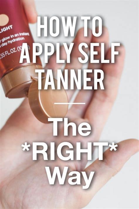 How To Apply Self Tanner The Right Way Without Streaks Blotches Or Orange Hands Self