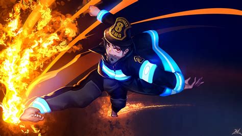 Anime Fire Force Shinra Kusakabe 1080p Wallpaper Hdwallpaper