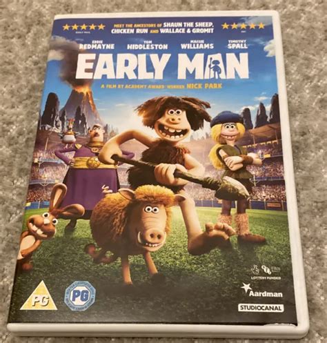 Early Man Dvd 2018 Eddie Redmayne Cert Pg Region 2 Uk Disc And Artwork