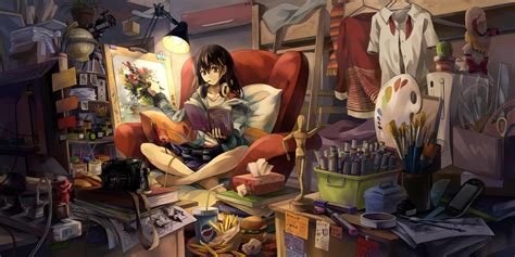 Fondos De Pantalla Pintura Anime Chicas Anime Interior Touhou Hakurei Reimu Art Mercado