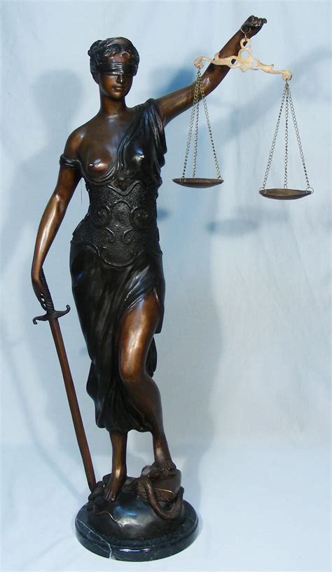 Large Bronze Sculpture Scales Of Justice Jun 27 2020 Chamberlain