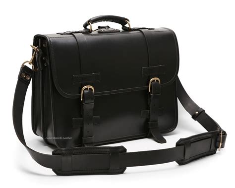 Front Strap Briefcase Classic Black Buy Online Ledermann