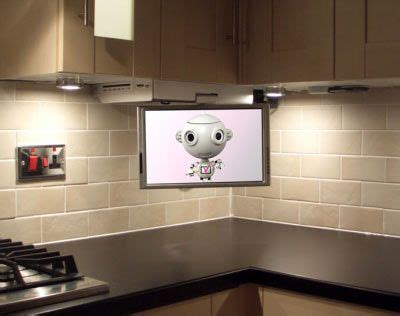 Shop for kitchen under cabinet tvs online at target. Flip Down under cabinet TV for kitchen | Dream Home Ideas ...