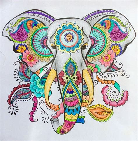 Dernière Dessin Elephant Mandala Couleur Bethwyns Project