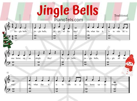 How To Play Jingle Bells On Piano Sheet Music