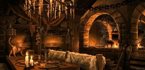 Fantasy Tavern Interior By Whatyoumaydo On Deviantart Dark Fantasy