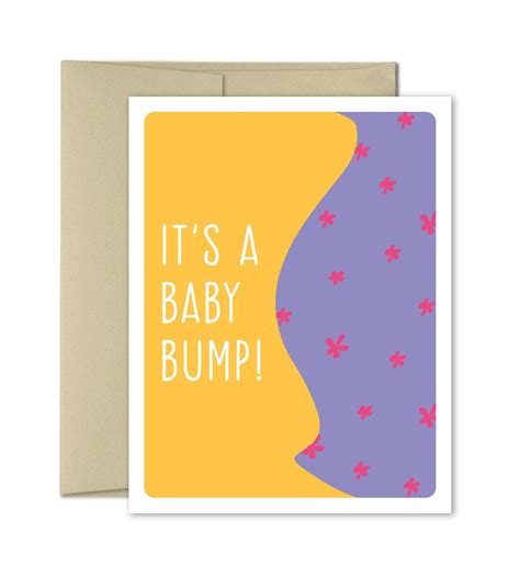 Its A Baby Bump Baby Shower Greeting Card The Imagination Spot