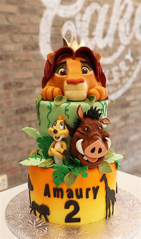 Two Tier Lion King Birthday Cake Ubicaciondepersonascdmxgobmx