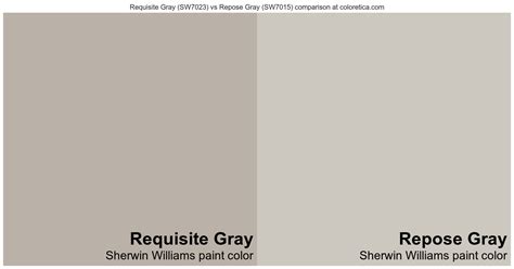 Sherwin Williams Requisite Gray Vs Repose Gray Color Side By Side